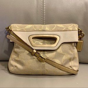 Coach Gold Crossbody Bonnie Foldover Purse